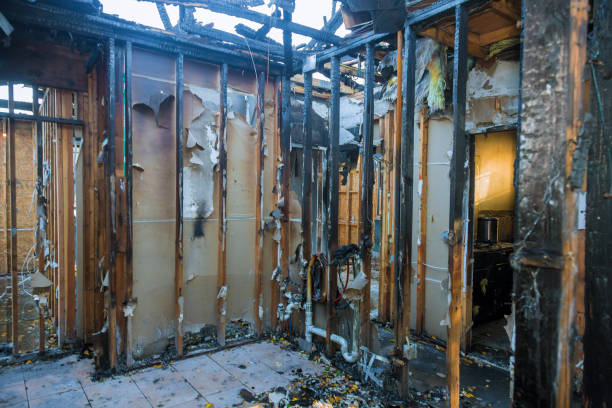 Professional Soot Cleanup technician working in Boling, TX